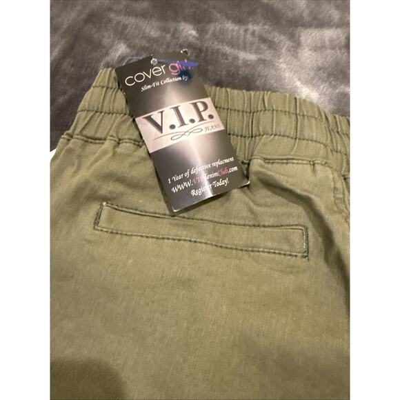 YDX Apparel NWT Smart Jeans Women's Cargo Style Size Medium Olive - Picture 8 of 9